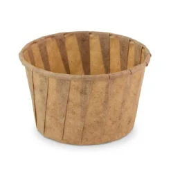 Papieren Bakje Rond Bruin Ø6,6x4,2cm 200st.