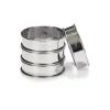 Patisse Flan/Cake ringen RVS Ø8cm Set/4