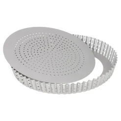 Patisse Quichevorm Geperforeerd Losse Bodem Silver-Top Ø24cm