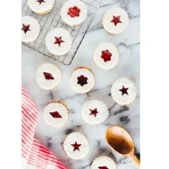 Patisse Uitsteker Linzer (Bloem/Ster/Vierkant) RVS 5cm Set/3