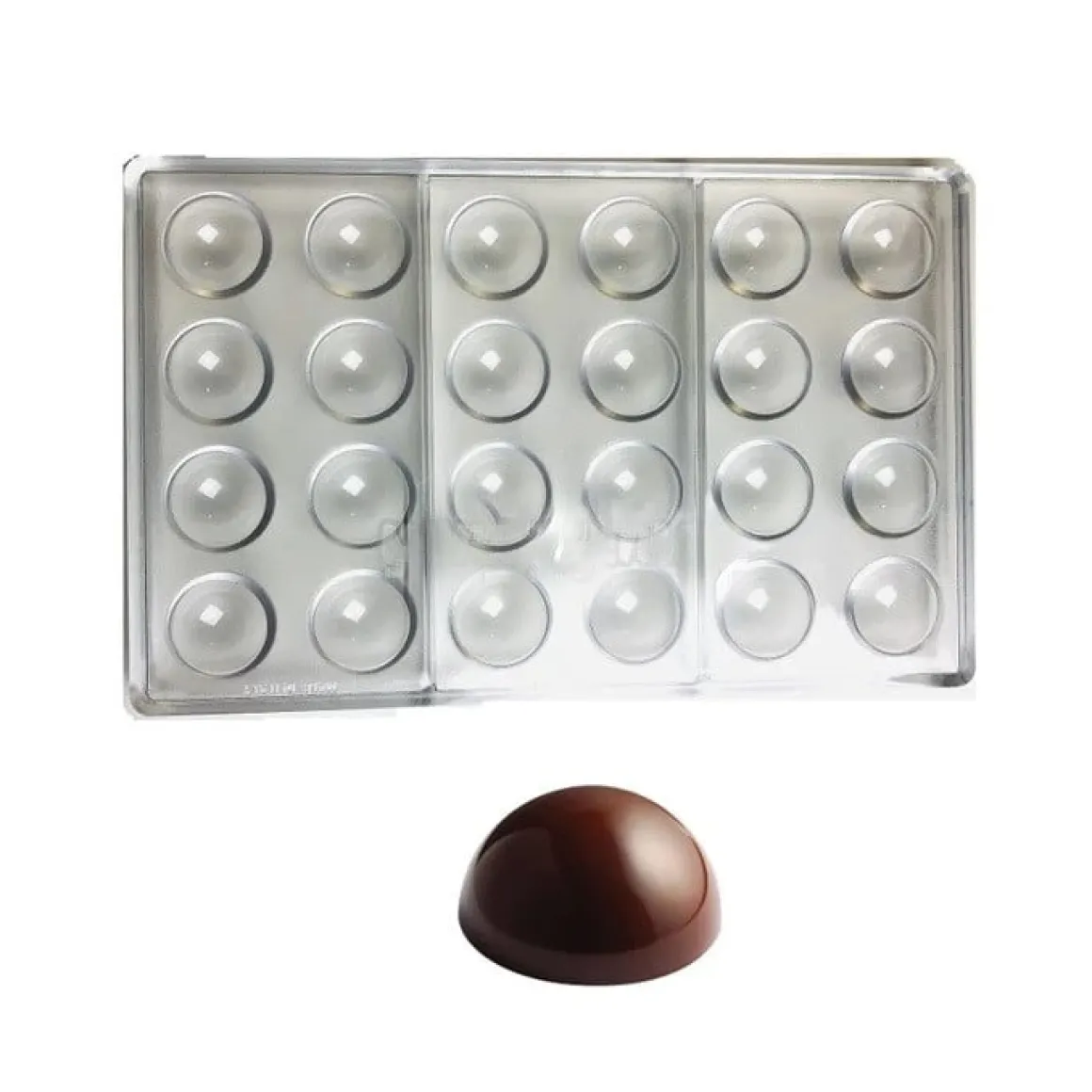 Pavoni Bonbonvorm Halve Bol (24x) Ø30x15mm
