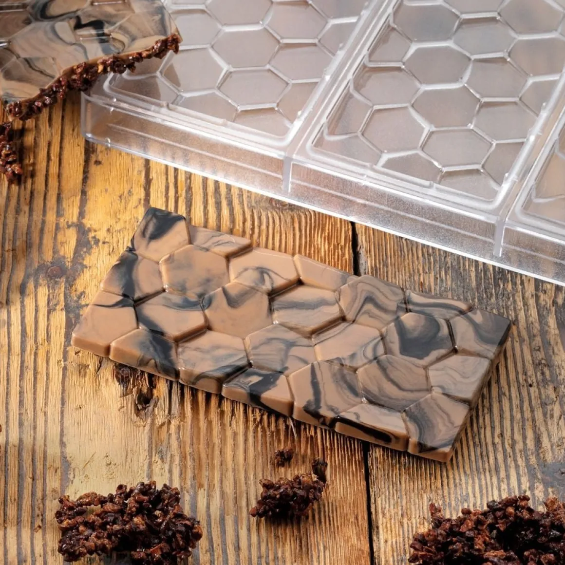 Pavoni Chocolademal Tablet Pave (3x) 155x78mm