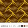 Pavoni Chocolade Transfersheets Gele Golven 34x26cm 10st