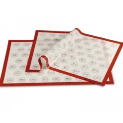 Pavoni Siliconen Bakmat met Macaronverdeling 60x40cm