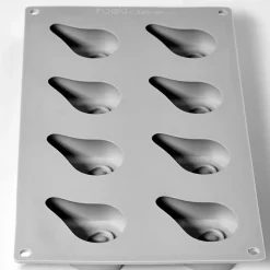 Pavoni Siliconen Vorm Halve Peer 75x54mm (8) 30x17,5cm