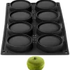Pavoni Siliconen Vorm Mono Macaron Ø7x3,5cm (8) Set/2