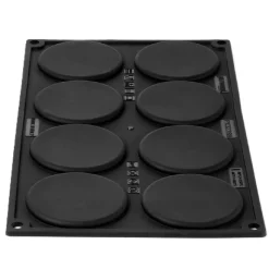 Pavoni Siliconen Vorm Mono Macaron Ø7x3,5cm (8) Set/2
