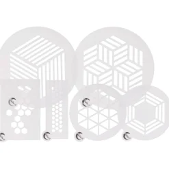 Plate-it Stencil Hexagon Set/6