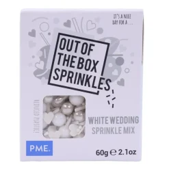 PME Bruiloft Wit Sprinkle Mix (Out of the Box) 60g