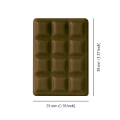 PME Chocolademal Mini Tablet (12x) 35x25mm