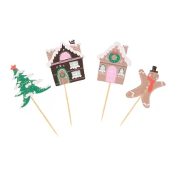 PME Cupcake Set Gingerbread Village Christmas 24st.**