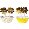PME Cupcake Set Gouden Sterren 24st.