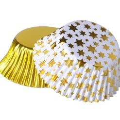 PME Cupcake Set Gouden Sterren 24st.