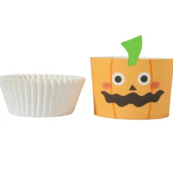 PME Halloween Cupcake Vormpjes Pompoenlantaarn Ø45mm 12st.