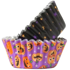 PME Halloween Mini Cupcake Vormpjes Pompoenfeest Ø33mm 60st.