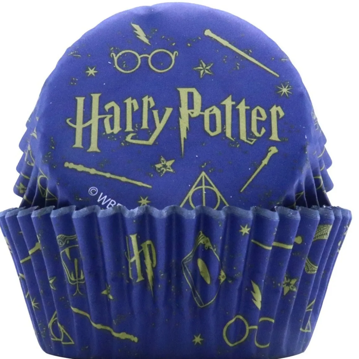PME Harry Potter Cupcake Vormpjes Folie Goud Ø52mm 30st.