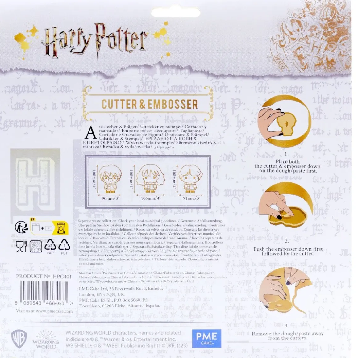 PME Harry Potter Karakters Uitstekers en Stempels Set/6