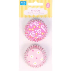 PME Mini Cupcake Vormpjes Bloemen Ø33mm 60st.