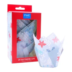 PME Muffin Cups Feestelijke Bloemen 24st