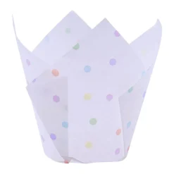 PME Muffin Cups Regenboog Stippen 24st