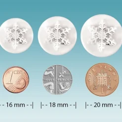 PME Plunger Cutter Mini Sneeuwvlok/IJskristal set/3