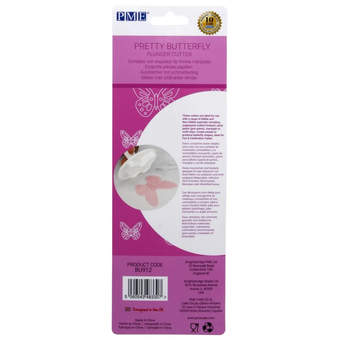 PME Plunger Cutter Vlinder 'Pretty' set/3