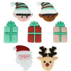 PME Suikerdecoratie Santa's Coming To Town 12st.