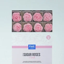 PME Suiker Rozen Roze Ø4cm 36st