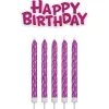 PME Taartkaarsjes Happy Birthday Roze set/17