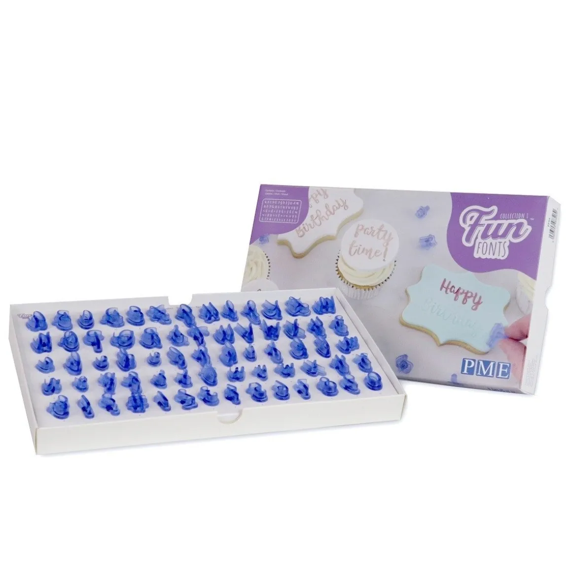 PME Tekst Stempelset Klein Fun Fonts - Collectie 1