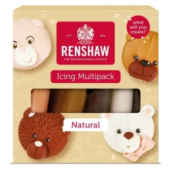 Renshaw Rolfondant Multipack Natuurlijke Kleuren 5x100g
