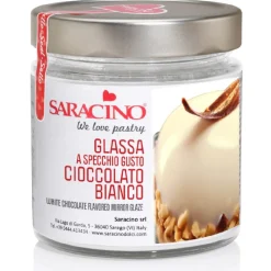 Saracino Mirror Glaze Witte Chocolade 350g