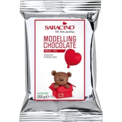 Saracino Modelleer Chocolade Rood 250g