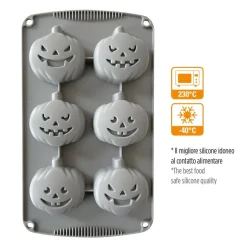 Siliconen Bakvorm Halloween Pompoenen 30x17x3(h) cm