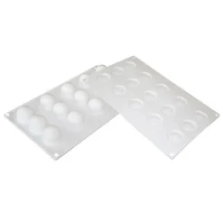Silikomart Siliconen Bakvorm Bol (15x) Ø3,2x2,8cm
