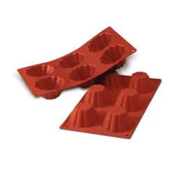 Silikomart Siliconen Bakvorm Briochette (6x) Ø7,9x3,7cm