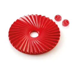 Silikomart Siliconen Bakvorm Plissé (2x) Ø14x1cm