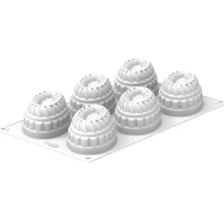 Silikomart Siliconen Bakvorm Pleincoeur Ovaal (6) 124x43mm