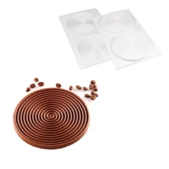 Silikomart Siliconen Bakvorm Spiraal (2x) Ø14cm
