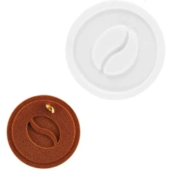 Silikomart Siliconen Mold Mini Koffie Ø6x0,2cm Set/6