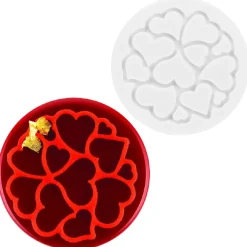 Silikomart Siliconen Mold Mini Love Ø6x0,2cm Set/6