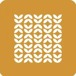 Silikomart Siliconen Stencil Foliage 10x10x0,1cm Set/2