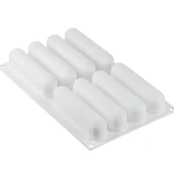 Silikomart Siliconen Vorm Eclair (8) 13,5x2,8cm + Uitsteker