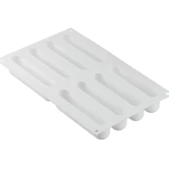 Silikomart Siliconen Vorm Eclair (8) 13,5x2,8cm + Uitsteker