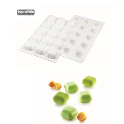 Silikomart Siliconen Vorm Gem 4x4x2,3cm (15)