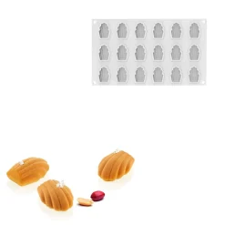 Silikomart Siliconen Vorm Madeleine XS (18) 4,5x3,3x1,6cm