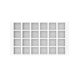 Silikomart Siliconen Vorm Quadrato XS (24) 3,7x3,7x1,6cm