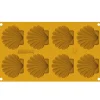 Silikomart Siliconen Vorm Schelp (8x) 7,2x6,5x0,9cm
