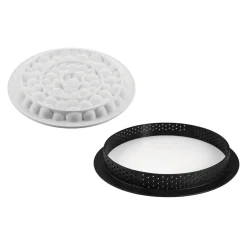 Silikomart Siliconenvorm & Taartring Set Bubble Ø19cm