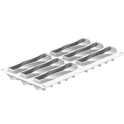 Silikomart Siliconen Vorm Twist (6) 13,5x3,3cm + Uitsteker